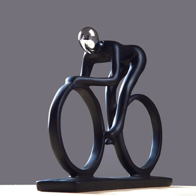 Abstract Cyclist Nordic Sculpture