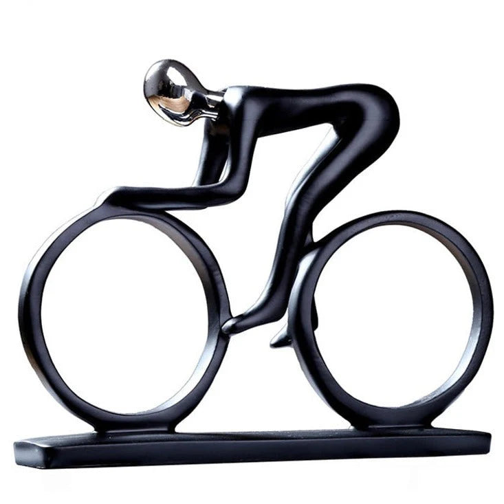 Abstract Cyclist Nordic Sculpture