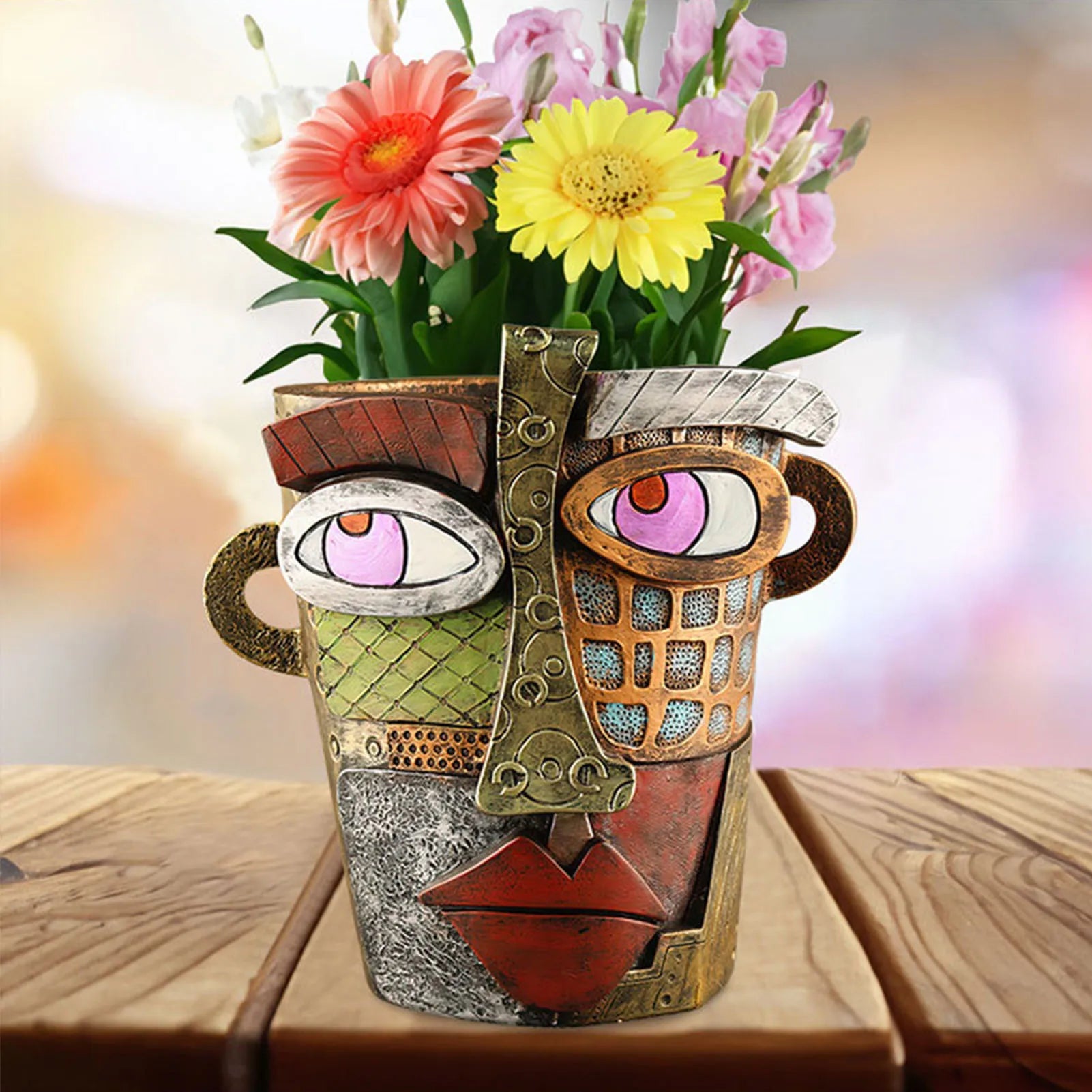 Abstract Flowerpot Ornaments for Outdoor Decor