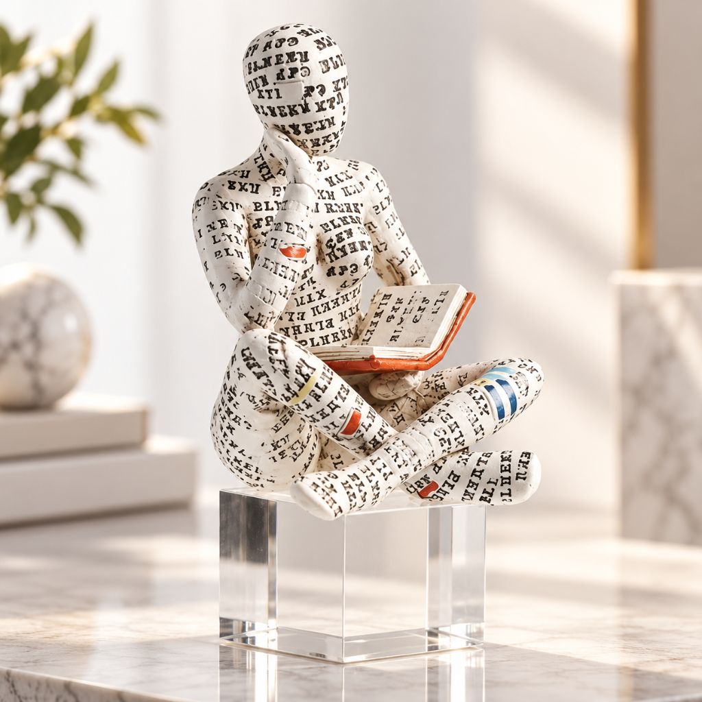 Abstract Resin Human Figure Sculpture