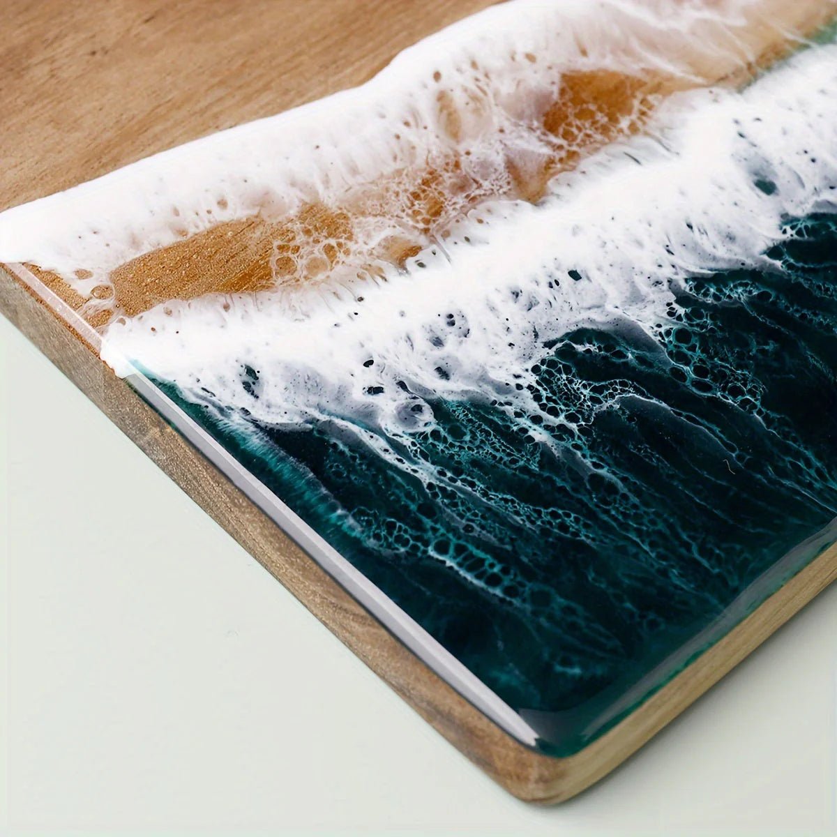 Acacia Wood Cutting Board - Ocean Design by Lattea - Lattea Global