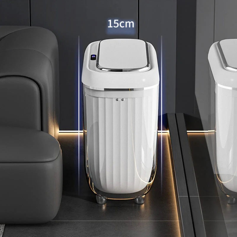 AcrylicSmart Bin - Automatic Sensor Trash Bin for Bathroom and Kitchen