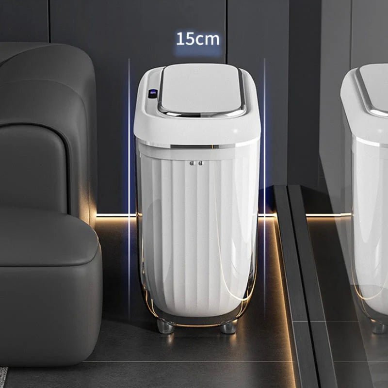 AcrylicSmart Bin - Automatic Sensor Trash Bin for Bathroom and Kitchen - Lattea Global