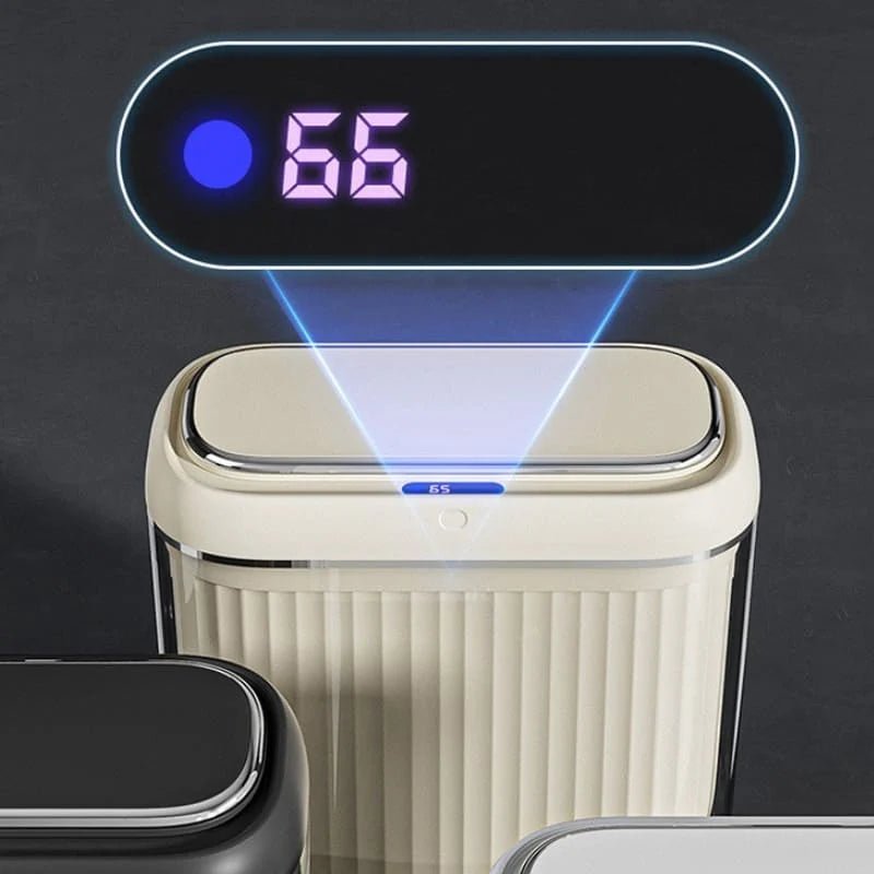 AcrylicSmart Bin - Automatic Sensor Trash Bin for Bathroom and Kitchen - Lattea Global