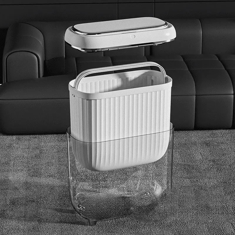 AcrylicSmart Bin - Automatic Sensor Trash Bin for Bathroom and Kitchen - Lattea Global
