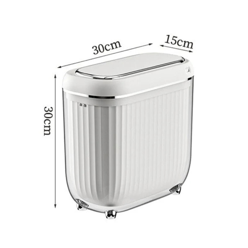 AcrylicSmart Bin - Automatic Sensor Trash Bin for Bathroom and Kitchen - Lattea Global