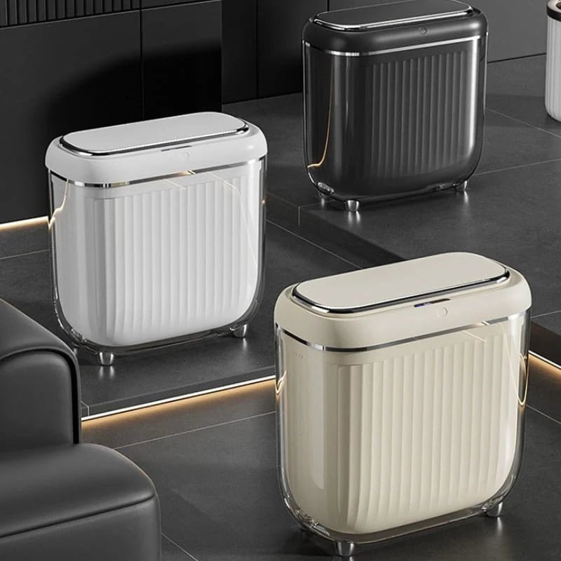 AcrylicSmart Bin - Automatic Sensor Trash Bin for Bathroom and Kitchen - Lattea Global