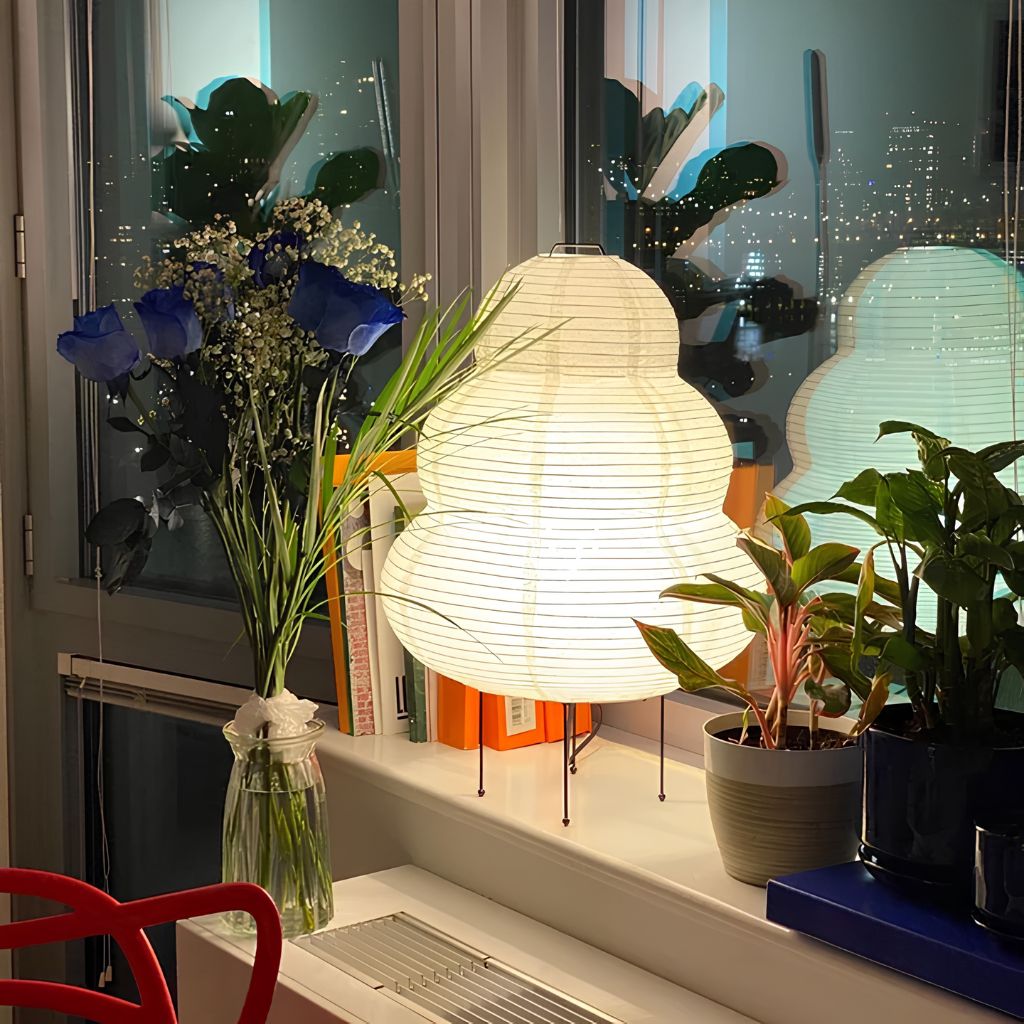 Akari Japandi Style Paper Floor Lamp