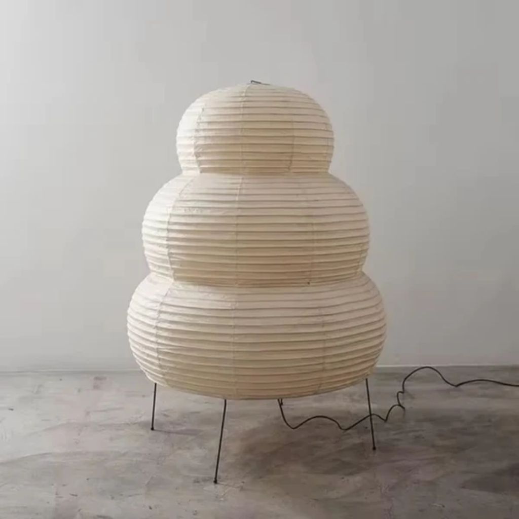 Akari Japandi Style Paper Floor Lamp