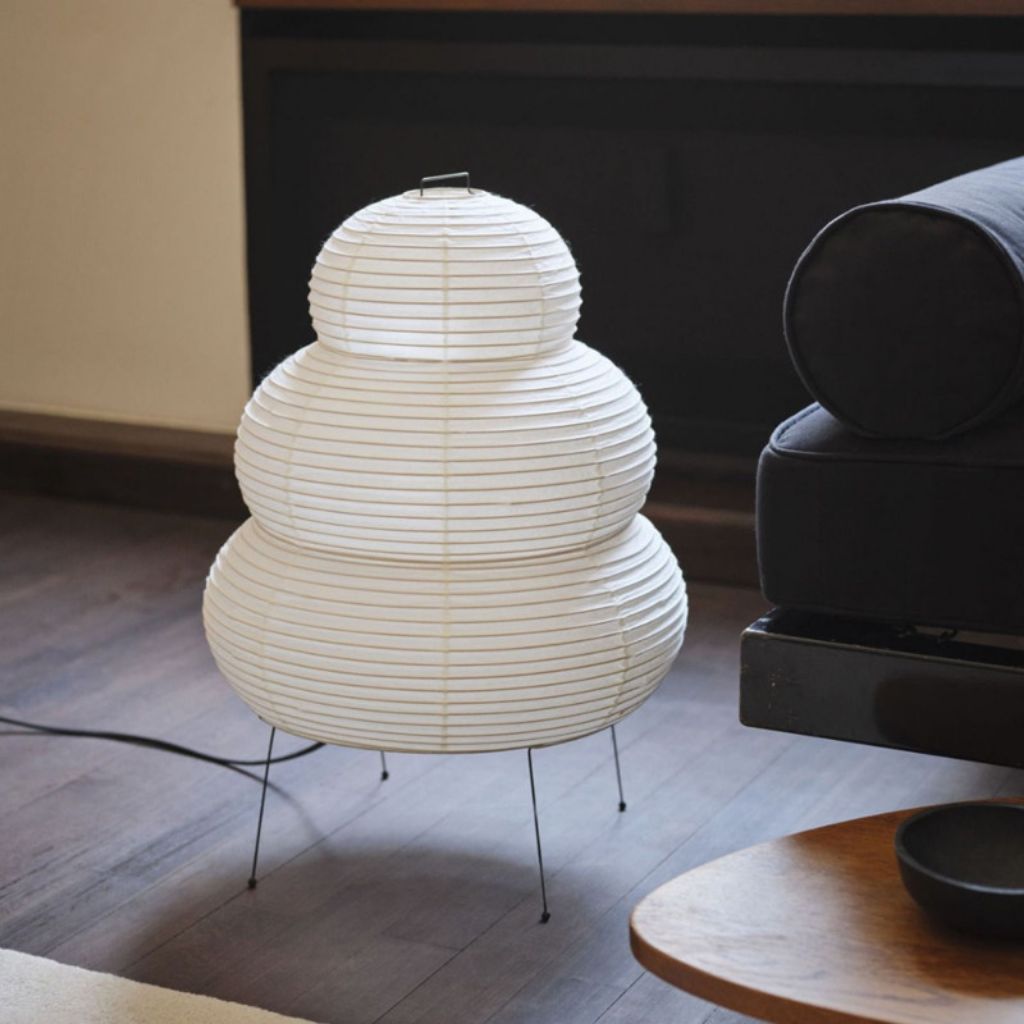 Akari Japandi Style Paper Floor Lamp