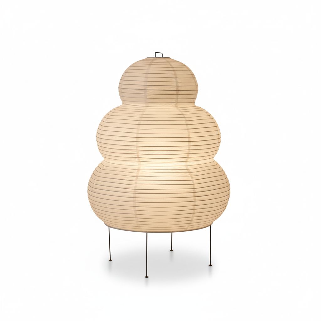 Akari Japandi Style Paper Floor Lamp