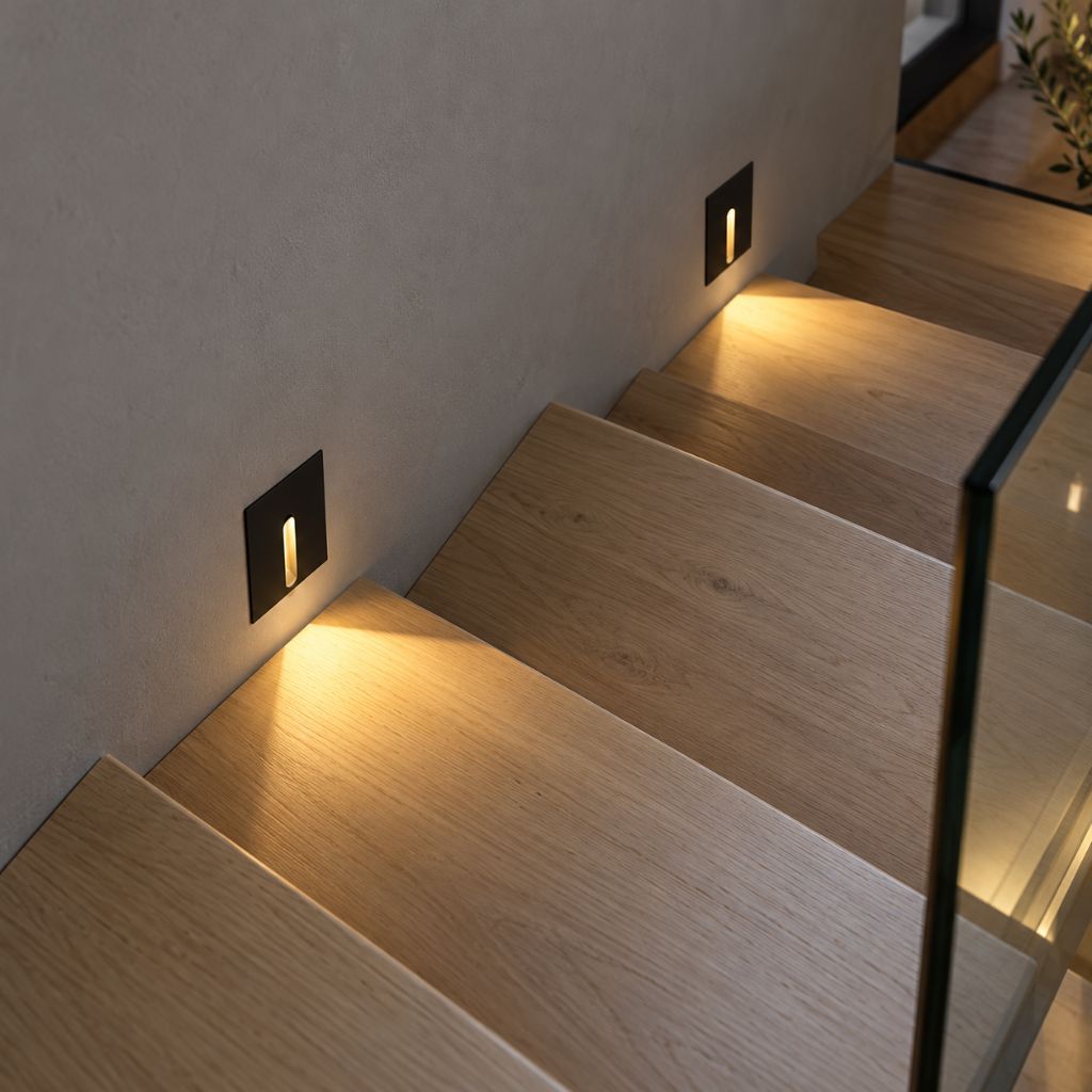 Aluminium Recessed LED Step Light for Indoor Stairs