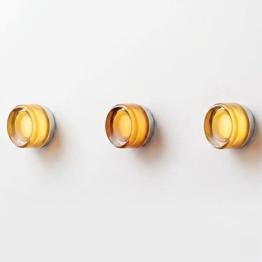 Amber Modern Interior LED Wall Lamp - Amber Jelly Decor