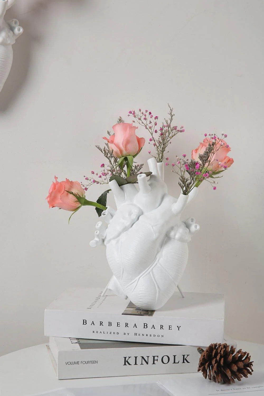 Anatomical Heart Ceramic Art Vase