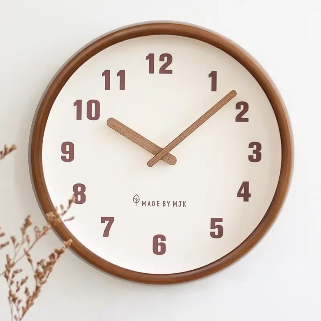 ArborFrame Solid Wood Silent Wall Clock - Lattea Global