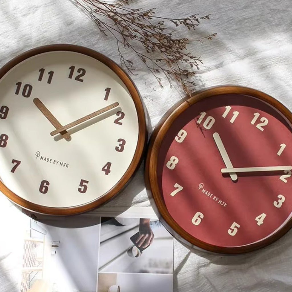 ArborFrame Solid Wood Silent Wall Clock - Lattea Global