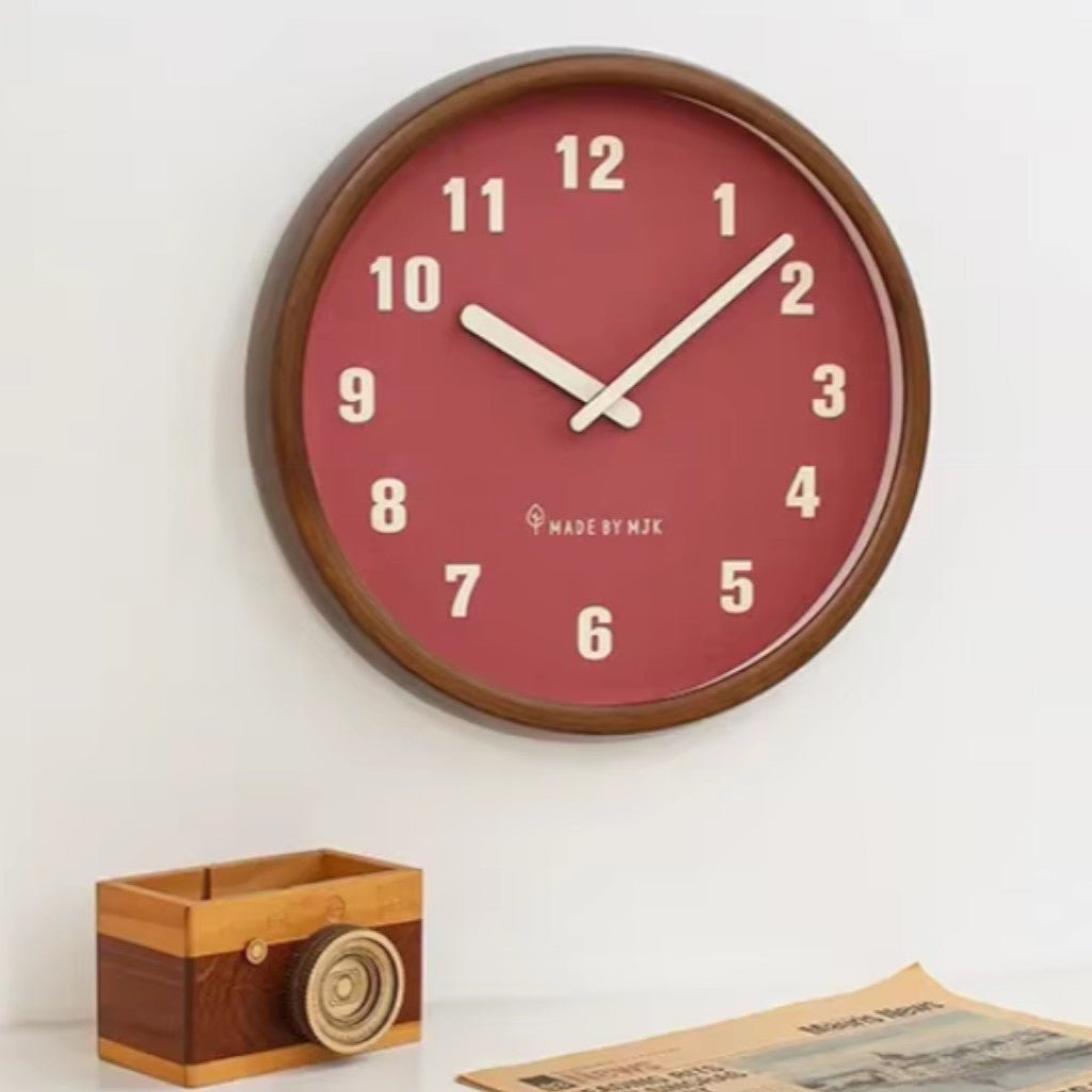 ArborFrame Solid Wood Silent Wall Clock - Lattea Global
