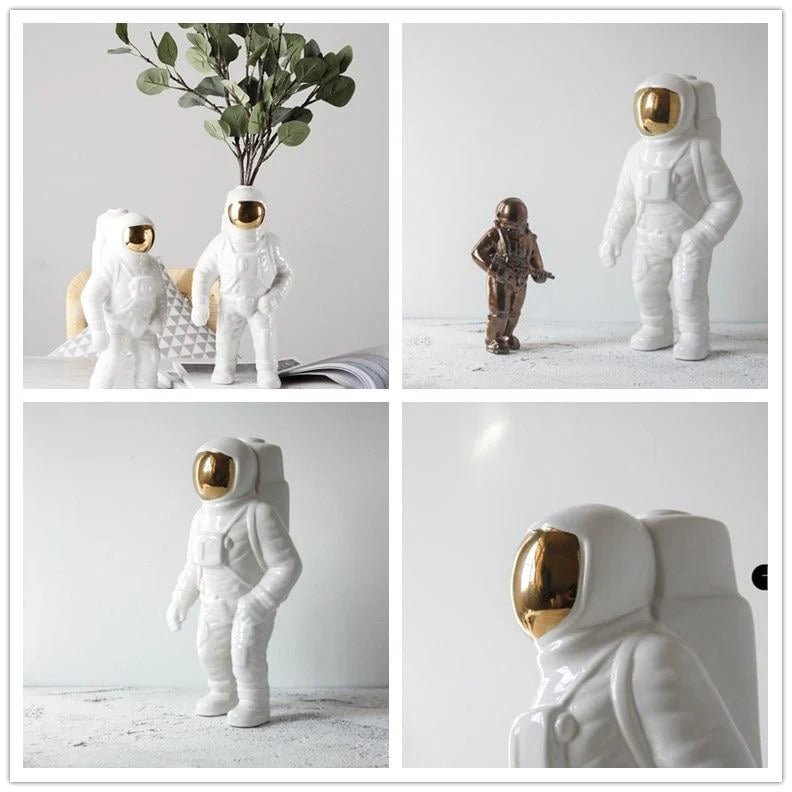 Astronaut Flower Vase | Space - Themed Ceramic Decor - Lattea Global