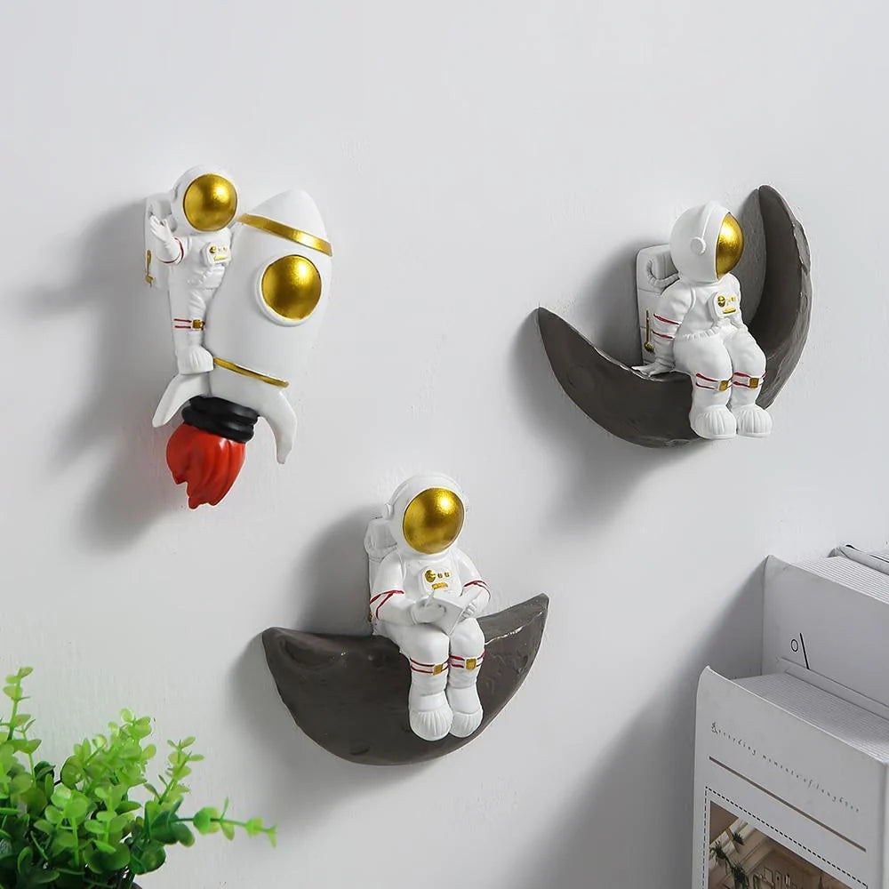 Moon Astronaut Wall Decor