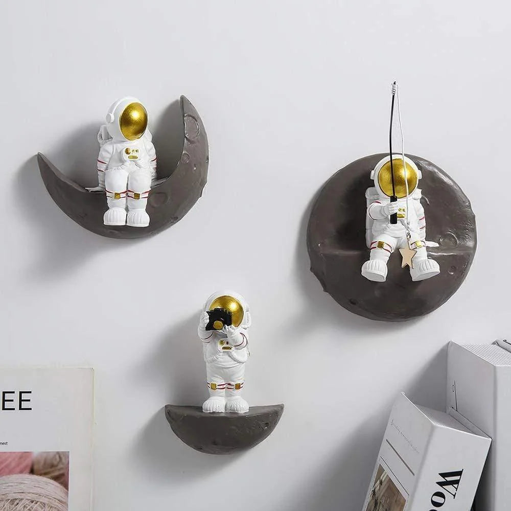 Moon Astronaut Wall Decor