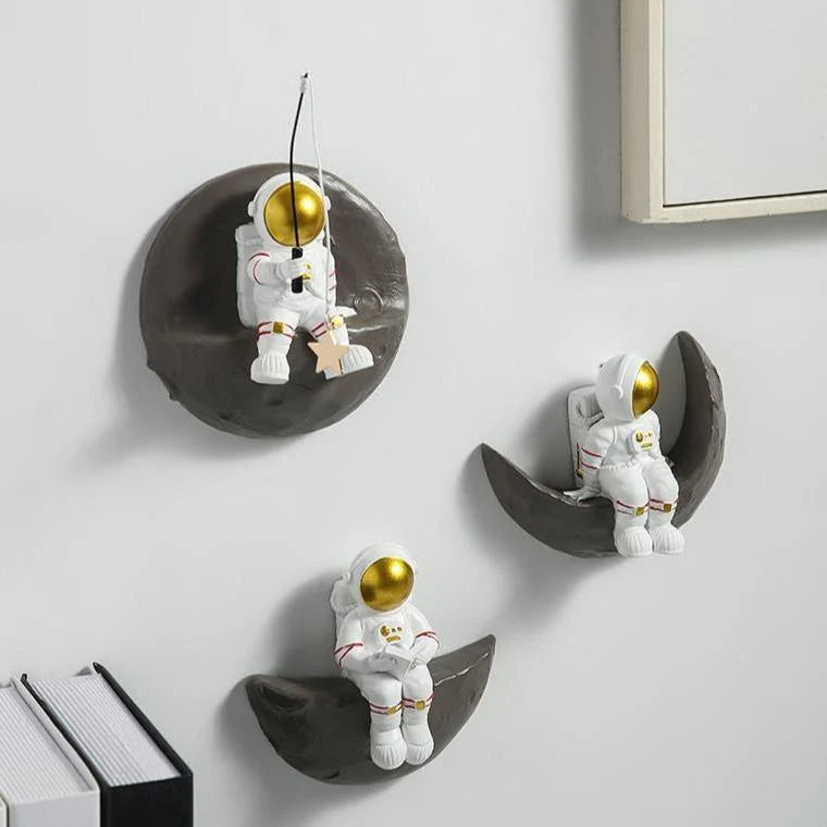 Moon Astronaut Wall Decor