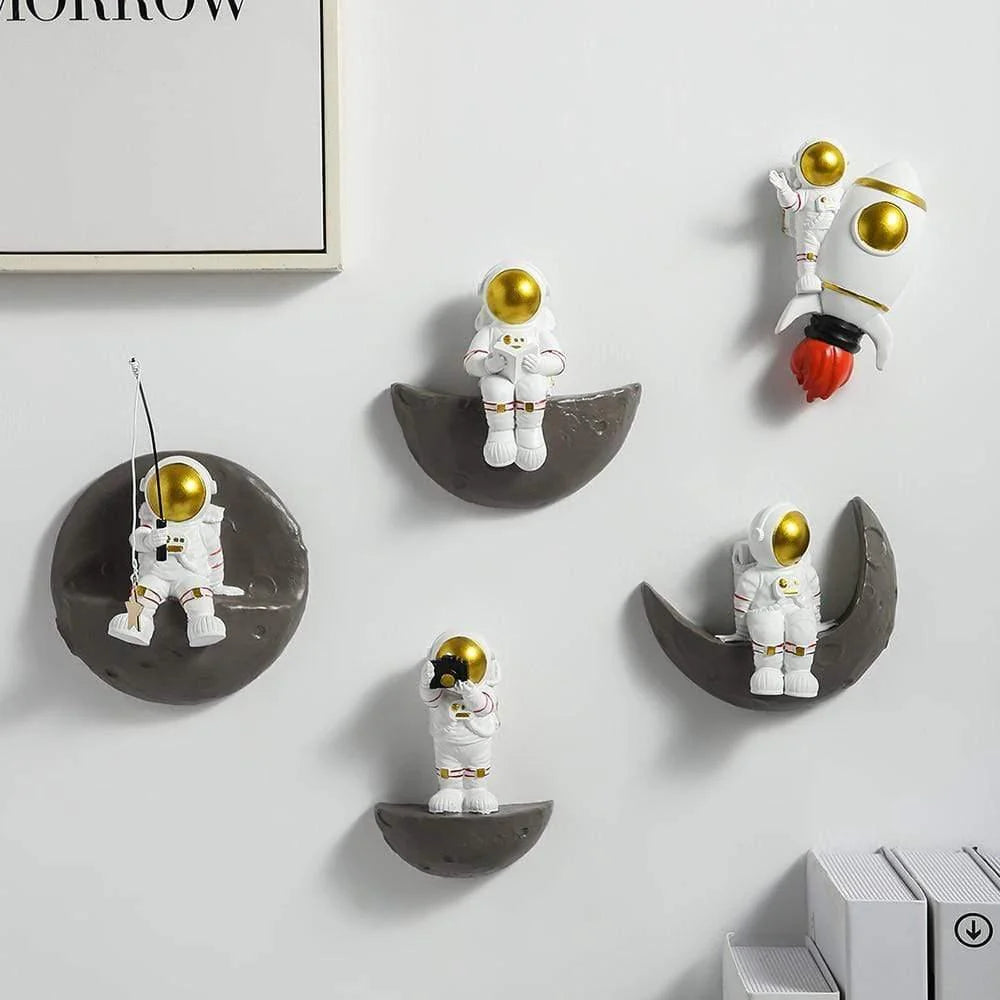 Moon Astronaut Wall Decor