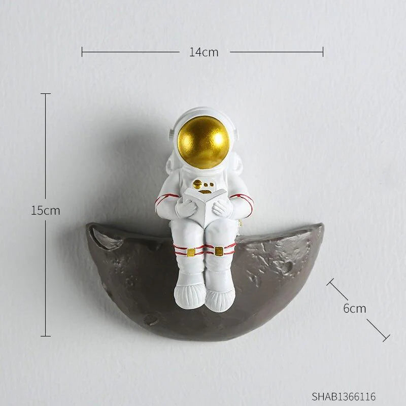 Moon Astronaut Wall Decor