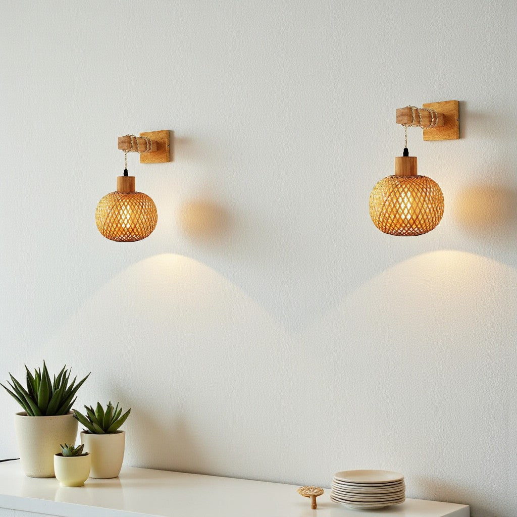 Bakit Rattan Wall Lamp