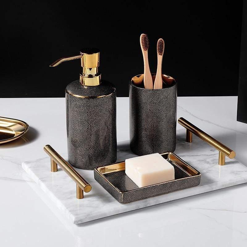 Bathroom Accessories Set – Luxurious Ceramic for Elegant Organisation