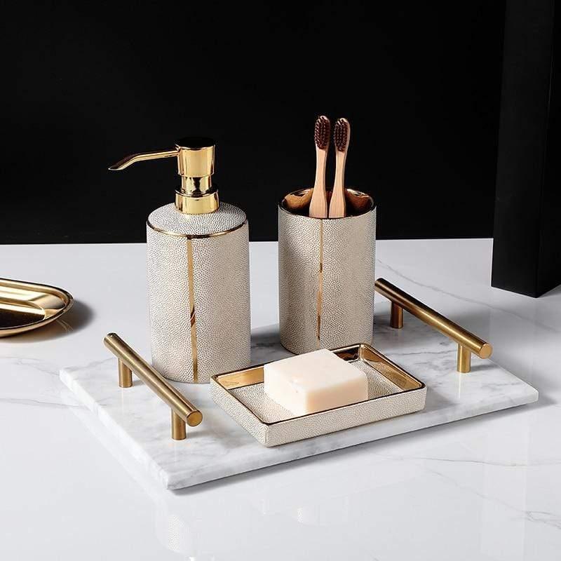 Bathroom Accessories Set – Luxurious Ceramic for Elegant Organisation