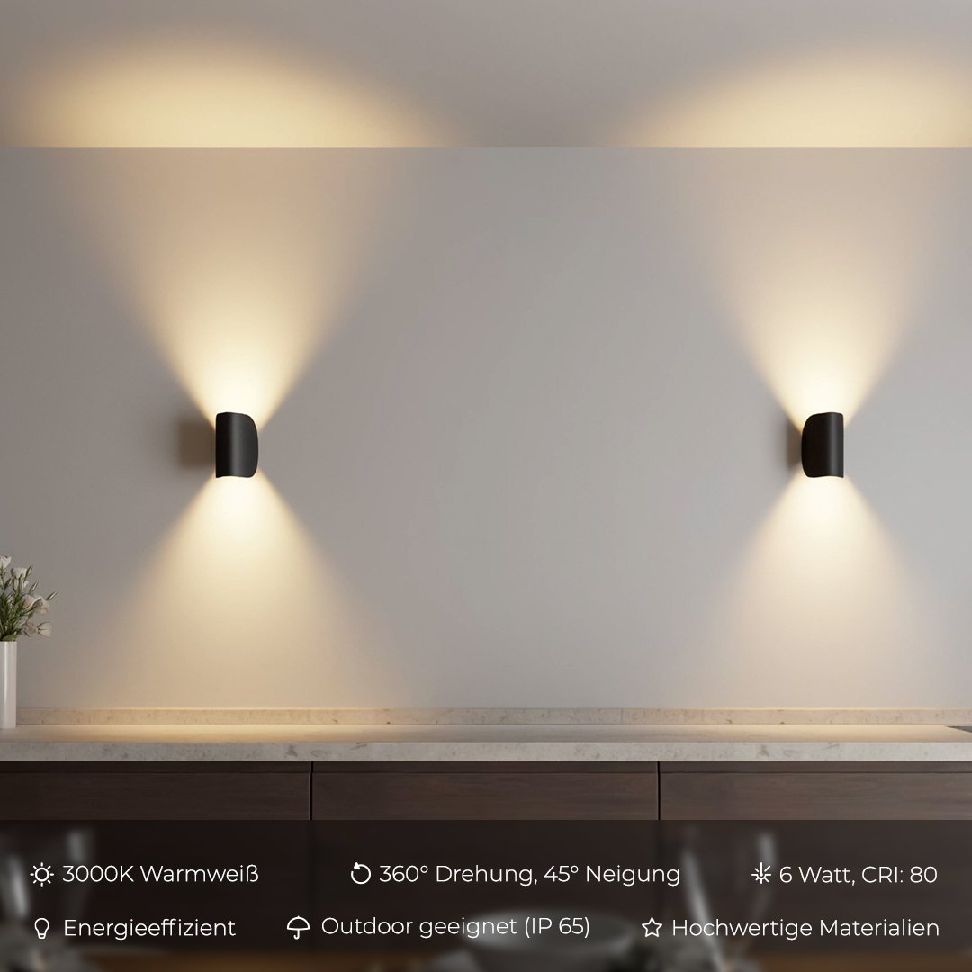 Up & Down Modern Wall Sconce Light