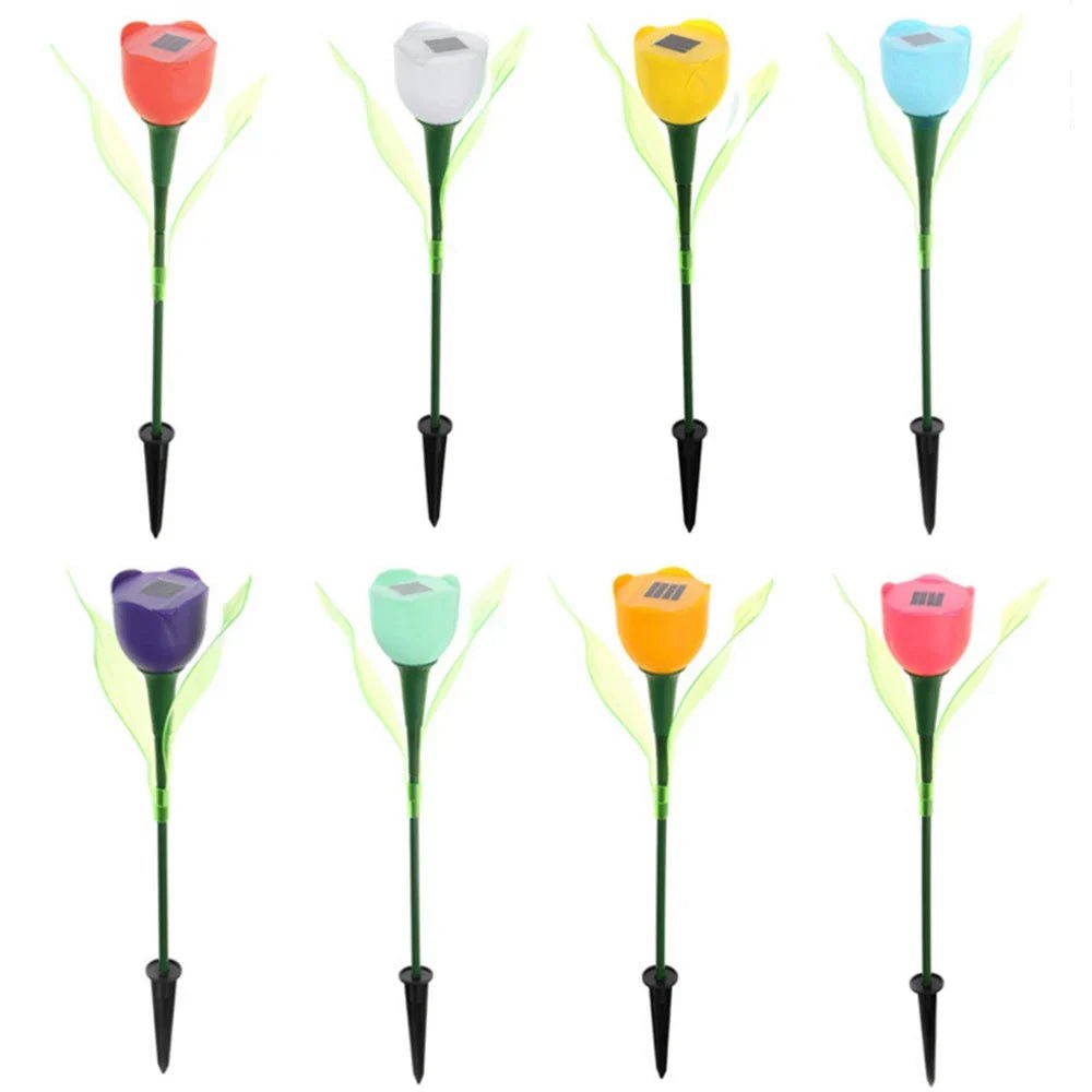 BloomGlow Solar Tulip Garden Lights - Colorful Outdoor Flower Lamps - Lattea Global