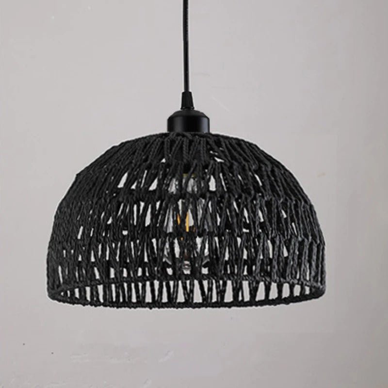 Boho Hand Knitted Japanese Rope Pendant Light - Lattea Global