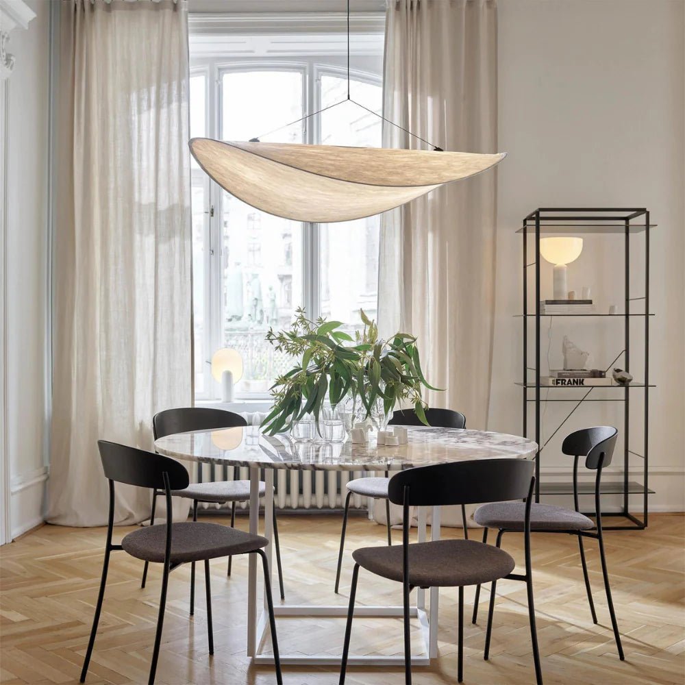 Boho LED Ceiling Light with Silk Shade - Lattea Global