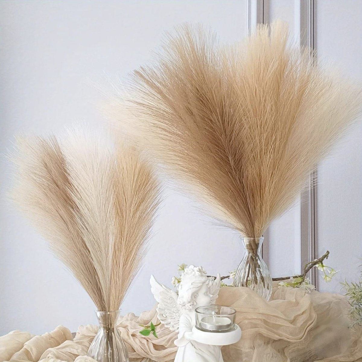 Boho Pampas Grass Grasses Artificial Flower Set - Lattea Global