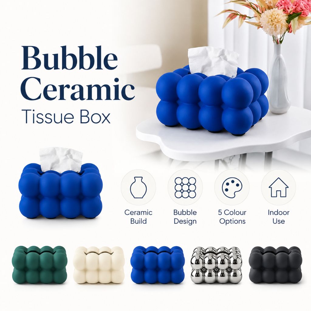 Bubble Ceramic Tissue Box