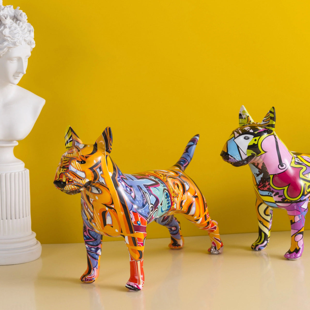Bull Terrier Art Sculpture - Lattea Global