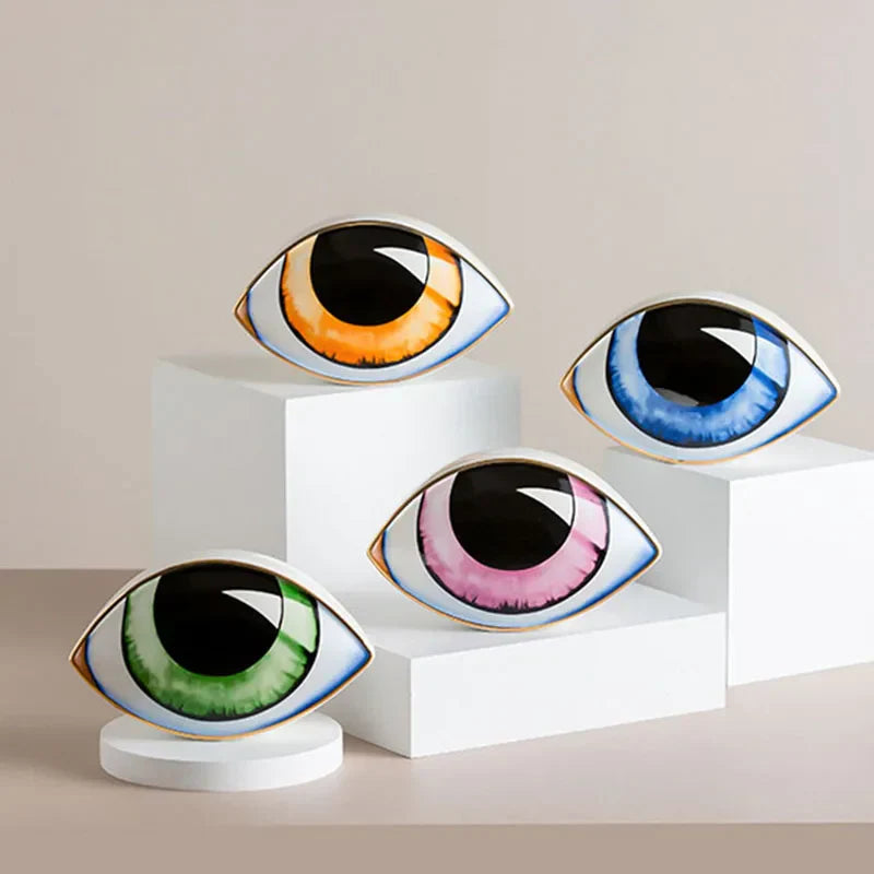 Ceramic Eye Sculpture