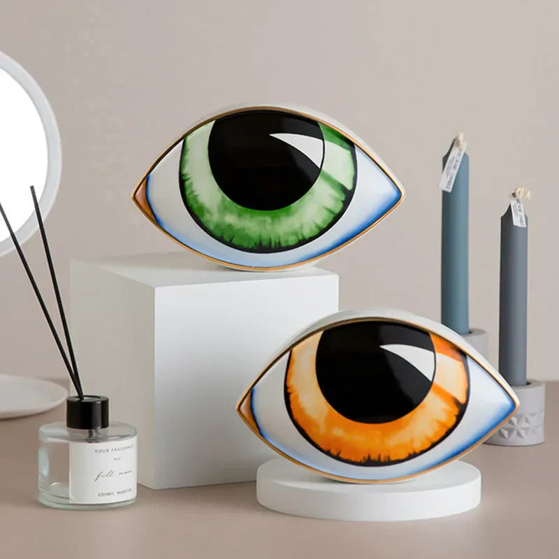 Ceramic Eye Sculpture