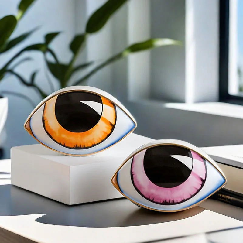 Ceramic Eye Sculpture