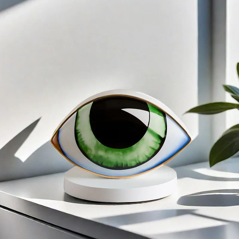 Ceramic Eye Sculpture