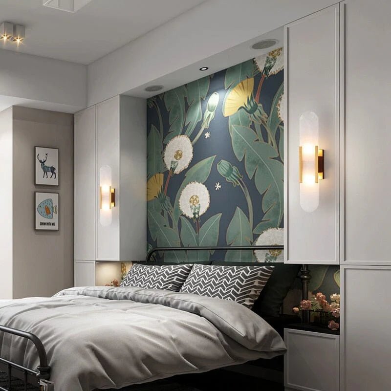 Chan Black and Gold LED Wall Lamp - Lattea Global