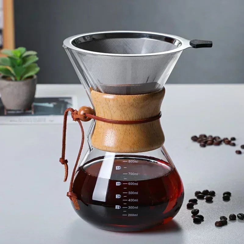 Chemex Coffee Pot with Hario V60 Dripper Set - Lattea Global