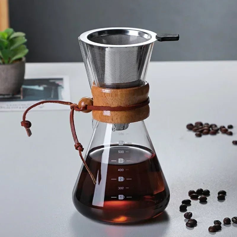 Chemex Coffee Pot with Hario V60 Dripper Set - Lattea Global