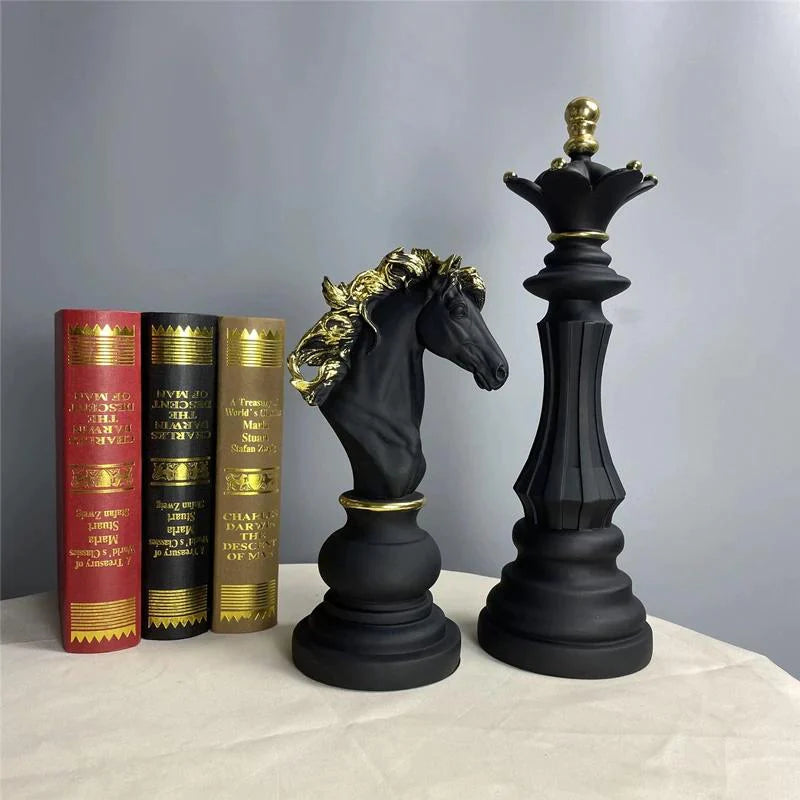 Chess Piece Sculpture – Artisan Resin Decor