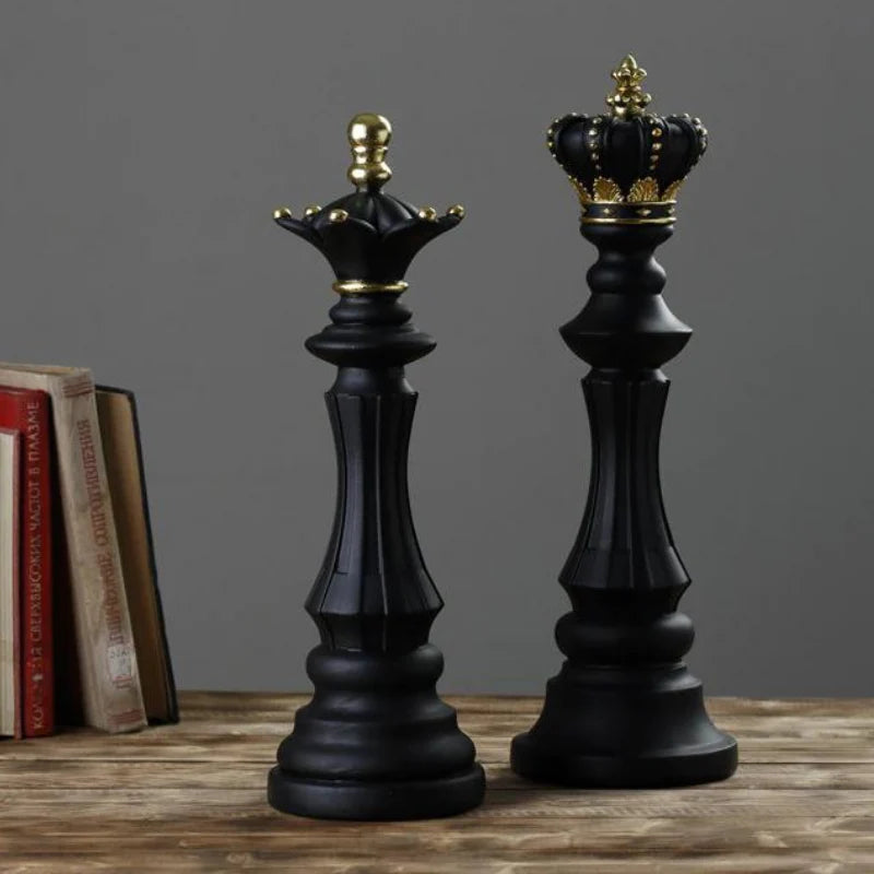 Chess Piece Sculpture – Artisan Resin Decor