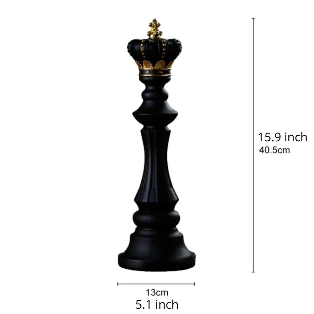 Chess Piece Sculpture – Artisan Resin Decor