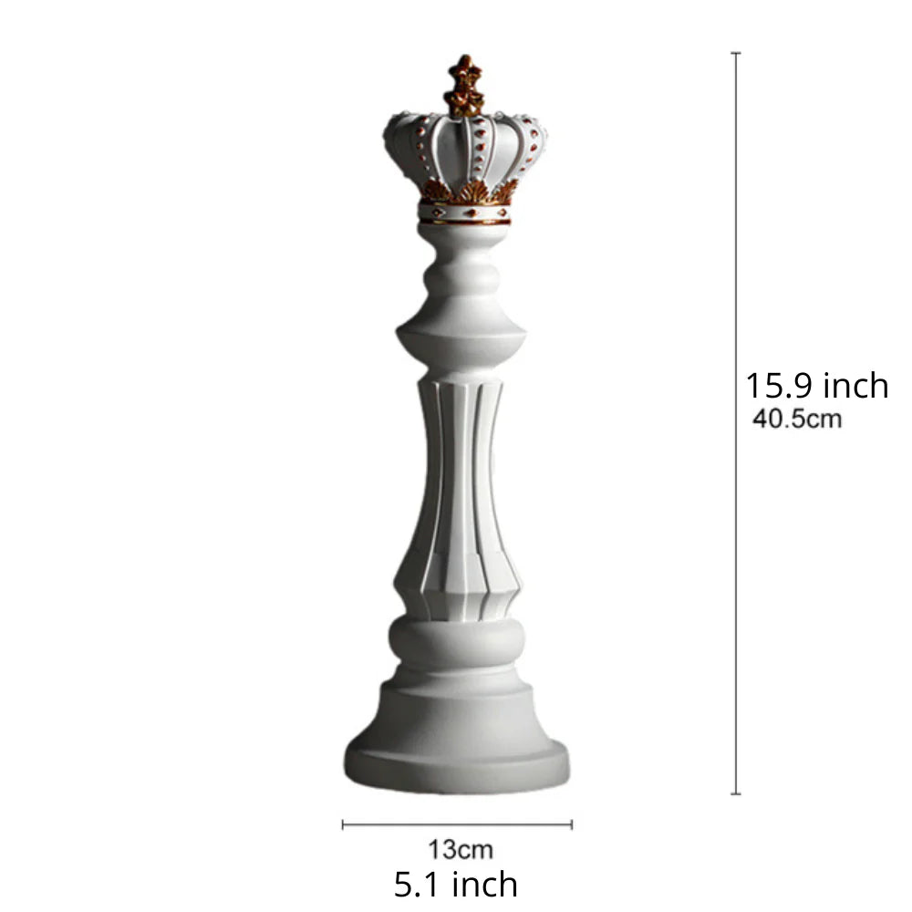 Chess Piece Sculpture – Artisan Resin Decor