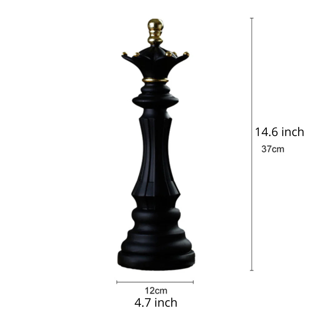 Chess Piece Sculpture – Artisan Resin Decor