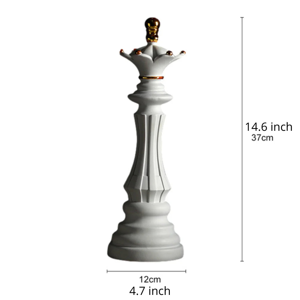 Chess Piece Sculpture – Artisan Resin Decor